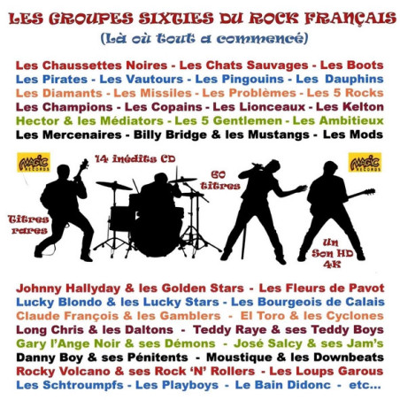 Les  groupes sixties du rock français Là où tout a commencé
