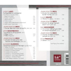 TRACES Ligeti, Bach, Chostakovitch, Glazounov Ardemus Quartet