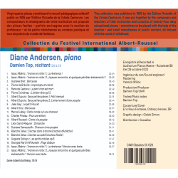 Album pour enfants Albéniz, Bréville, Castéra, Roussel, Selva, Bret... Diane Andersen