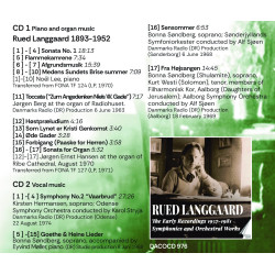 Rued Langgaard (1893-1952) The early recordings 1963-1974
