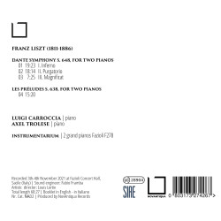 Franz Liszt De Dante à Liszt Axel Trolese, Luigi Carroccia