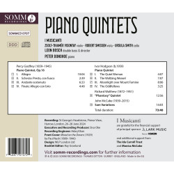 Godfrey Hogson,Walthew McCabe Quintettes avec piano Peter Donohoe I Musicanti