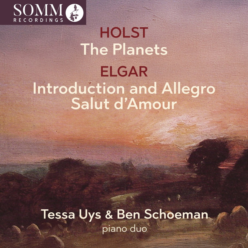 Holst, Elgar Les Planètes, Introduction et Allegro, Salut d’amour Tessa Uys & Ben Schoeman, pianos