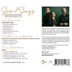 Secret Songs SCHUBERT SPOHR WEBER Léonie RENAUD Damien BACHMANN Christiian CHAMOREL