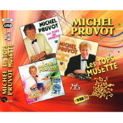 Michel Pruvot Les Tops de la Musette, vol.1, 2 & 3 Version clé USB