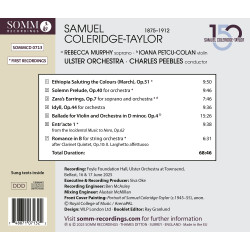 Samuel Coleridge-Taylor Œuvres orchestrales Charles Peebles