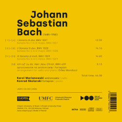 J.S. Bach (1685-1750) Sonates BWV 1027-1029 Karol Marianowski Konrad Skolarski