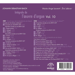 Bach Intégrale de l’œuvre d’orgue, vol.10, Marie-Ange Leurent, Eric Lebrun