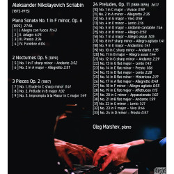 The early Scriabin Oleg Marshev