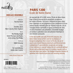 Paris 1200 Ecole de Notre-Dame Huelgas Ensemble Paul Van Nevel
