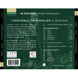 Morales L’homme armé Magnificat secundi toni De Profundis De Profundis Robert Hollingworth