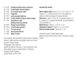 Carmina Chants médiévaux profanes en latin Murmur Mori