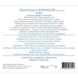 Dionysios Lavangras Dido opéra Oeuvres orchestrales Byron Fidetzis