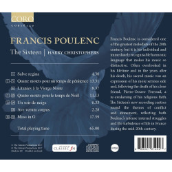 Francis Poulenc Messe, Motets Litanies à la Vierge Noire The Sixteen