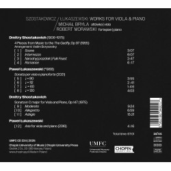 Chostakovitch, Lukaszewski Œuvres pour violon et piano Michał Bryła Robert Morawski