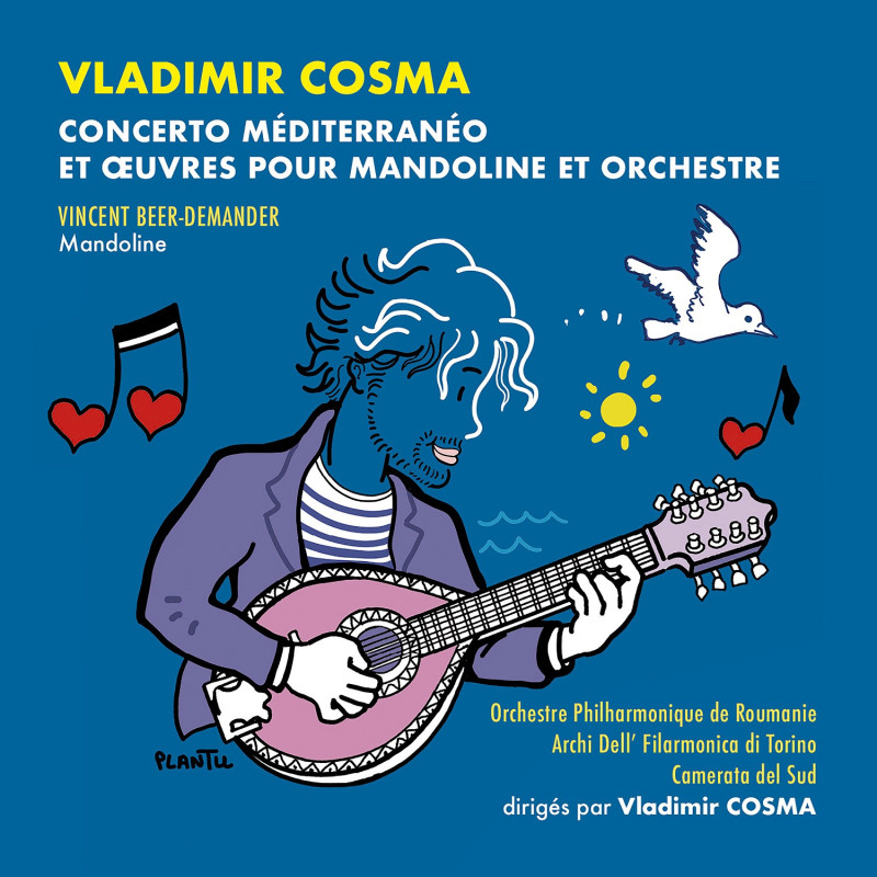 Vladimir Cosma Concerto Méditerranéo et autres oeuvres pour mandoline et orchestre Vincent Beer Demander