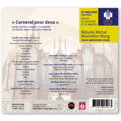 Carnaval pour deux Saint-Saëns Fauré Guilmant Lefébure-Welly Dubois Widor Mélodie Michel Maximilien Wang