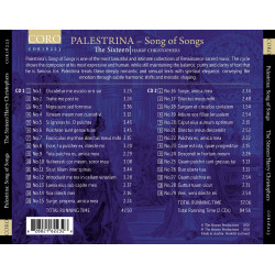 G.P. Palestrina Le cantique des cantiques The Sixteen Harry Christophers
