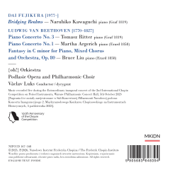 L.V. Beethoven Concertos pour piano n°1 & 2 Fantaisie chorale Martha Argerich Tomasz Ritter Bruce Liu