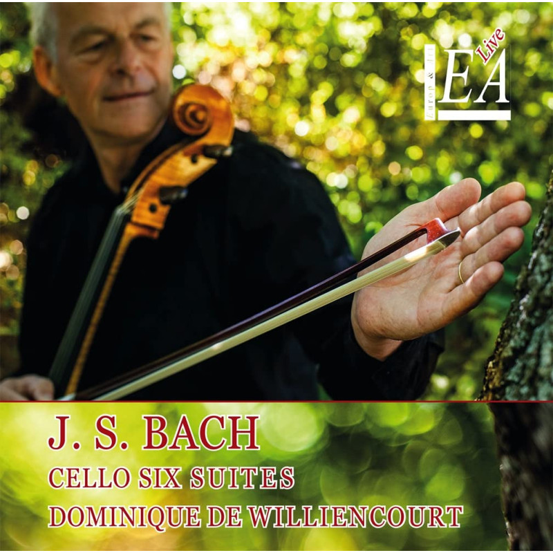 BACH  Intégrale des Suites pour violoncelle Dominique de Williencourt