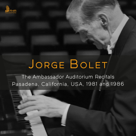 Jorge Bolet The Ambassador Auditorium Recitals Pasadena 1981 and 1986