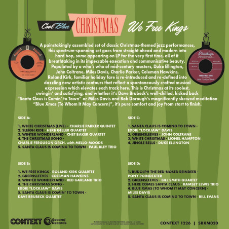 Verso des vinyles de Noël
