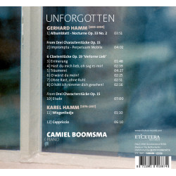 Gerhard Hamm œuvres pour piano Camiel Boosma