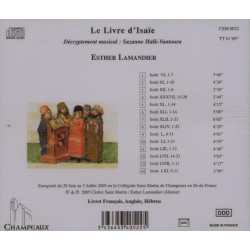 Le Livre d’Isaïe Esther Lamandier